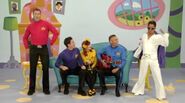 Dr Rock greeting the Wiggles