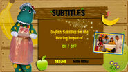 Subtitles menu (None)