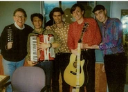 The Wiggles in 1991 with Brian Bury