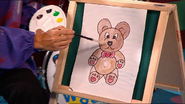 A painting of Jeff's teddy bear