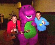 Anthony, Murray and Barney the Dinosaur