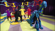 The Wiggles, Stegosaurus, and Brontosaurus