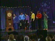 The Wiggles, Mr. Green Jeans, Captain K., and Grandfather Clock