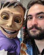 Puppet Jeff and Sebastiano Ricci in 2023