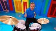 Anthony playing drums in TV Series 5