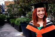 Emma after graduating from University of Technology, Sydney on May 9, 2014