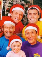 The Wiggles and a fan on Christmas