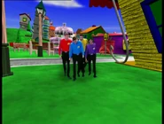 The Wiggles arriving at Captain's dockyard