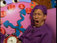 Jeff waking up in "The Wiggles" TV Series