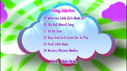 Song selection menu page 5 (Background music: Hush Little Baby)