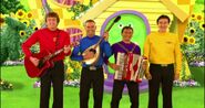 The Wiggles singing "We're All Friends"