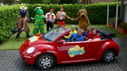 Volkswagen Big Red Car in "Look Before You Go" music video