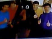 Bright blue, red, goldenrod, dark grape