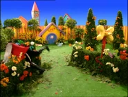 Captain Feathersword falling down