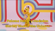 Shirley Shawn the Unicorn in the credits