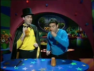 Anthony eating milk chocolate in "Counting & Numbers"