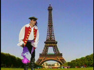 Captain at the Eiffel Tower in Paris, France