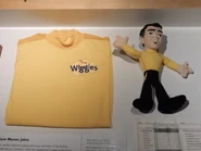 Sam's skivvy displayed at the Powerhouse Museum