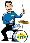 Cartoon Anthony playing his Drums in 2000