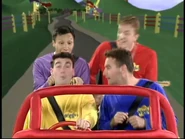 Bright purple, red, yellow, dark blue