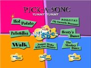 Pick a Song page 1 (Songs used: Fruit Salad/Hot Potato)