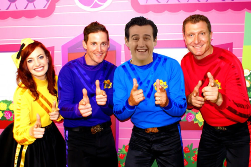 The Wiggles (Sam as the Blue Wiggle and not the Yellow Wiggle and Lachy Wiggle has a Retirement