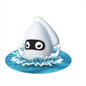 This picture shows the Blooper's artwork in Mario Party 9.