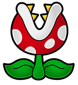 This is the artwork of a Piranha Plant in Super Paper Mario.