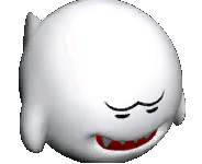 This is what Boo looks like when he loses in Mario Party 8.