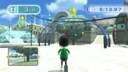 The plaza in winter, as seen in Wii Fit U.