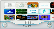 The Wii menu.