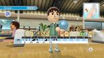 A Mii is ready for playing Bowling