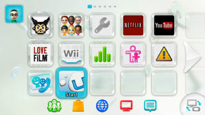 Wii U Menu screenshot