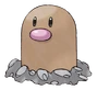 Diglett en Pokémon Mundo Misterioso: Exploradores del Tiempo y de la Oscuridad.