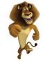 Alex, el león en las películas de Madagascar (catalán). y en el videojuego de Madagascar 3 .