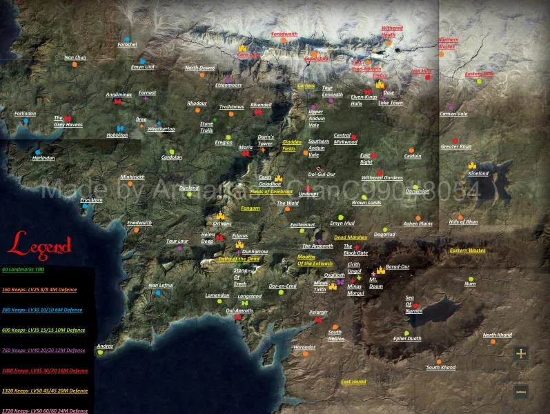 Map The Lord of the Rings Rise to War Wiki Fandom