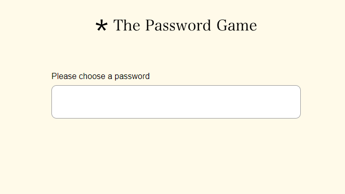 The Password Game | Video Games Wiki | Fandom