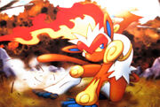 An Infernape.