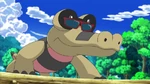 As a Sandile with its sunglasses