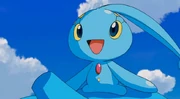 Manaphy riding a .