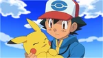 An error on Ash's Pikachu's ear.
