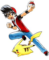 Purity on X: Pokemon Adventures Red but he's Pokemon Adventures Red with  some colour #pokespe  / X