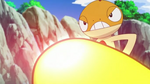 Ash's Scraggy using Hi Jump Kick