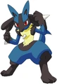 Lucario after a hit