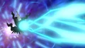 Darkrai using Ice Beam