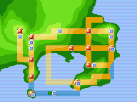 Location of route 4 in Kanto