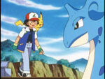 Ash with Lapras