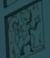 Mewtwo on Bill's door.
