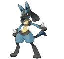 Lucario's pose
