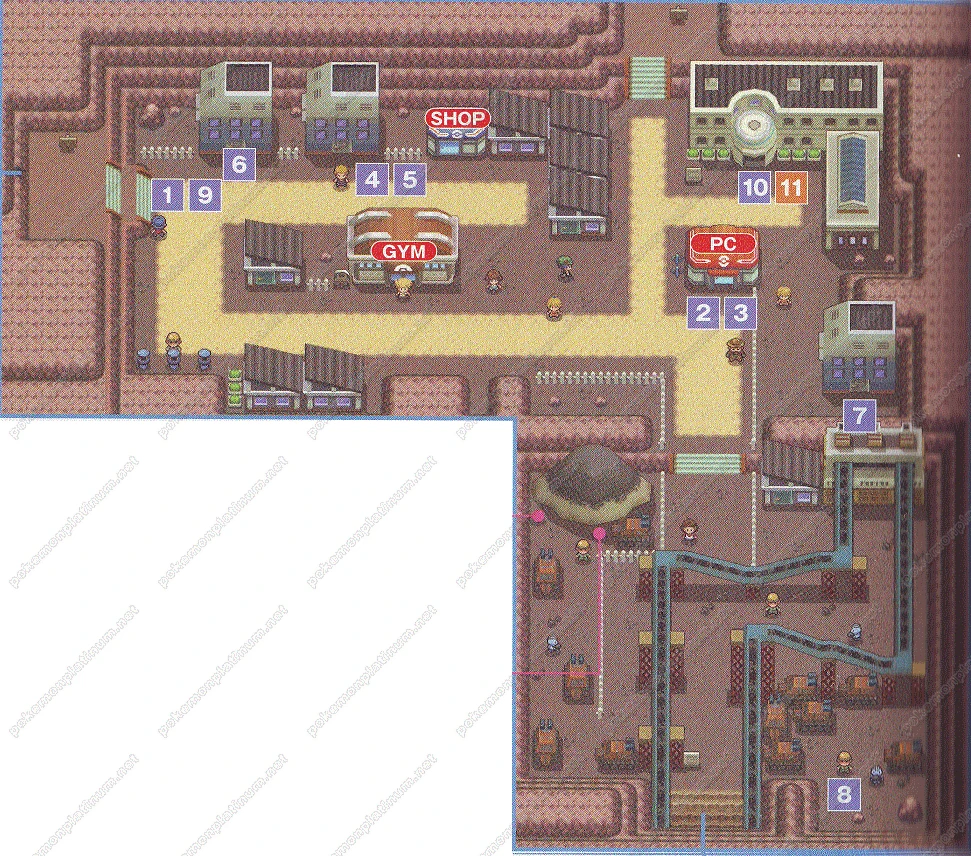 Map of Oreburgh City